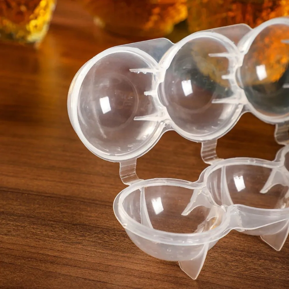 4 Hole Ice Hockey Mold Quick Demolding Bartender Specific Circular Box Ice Maker Cubes Suitable for Whiskey Beer Red Wine Ball ice cube mold