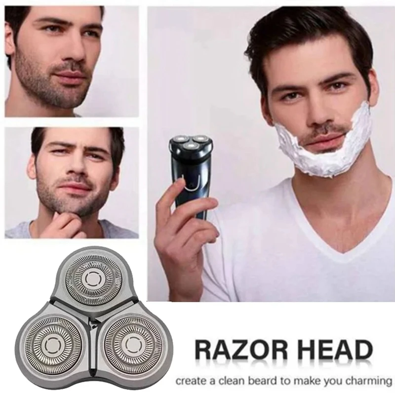2PCS For Xiaomi Mijia S500C S500 S300 Electric Shaver Head+Brush Replace Shaver Head MJTXD01SKS Cutter Head Replacement Parts 2
