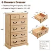 6 Drawers Dresser Chests for Bedroom, 48 1