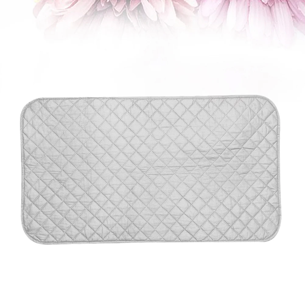 

Thick Ironing Mat Double Side High Temperature Resistance Ironing Blanket Antiskid Ironing Pad for Home (Silver 48 x 85cm,