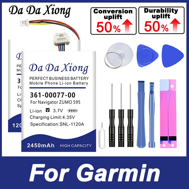 Forerunner35 Vivoactive4 361-00077-00 Batteria Per Garmin Navigator Moto Forerunner Drive Vivoactive Zumo 4 35 595 590 60Lm