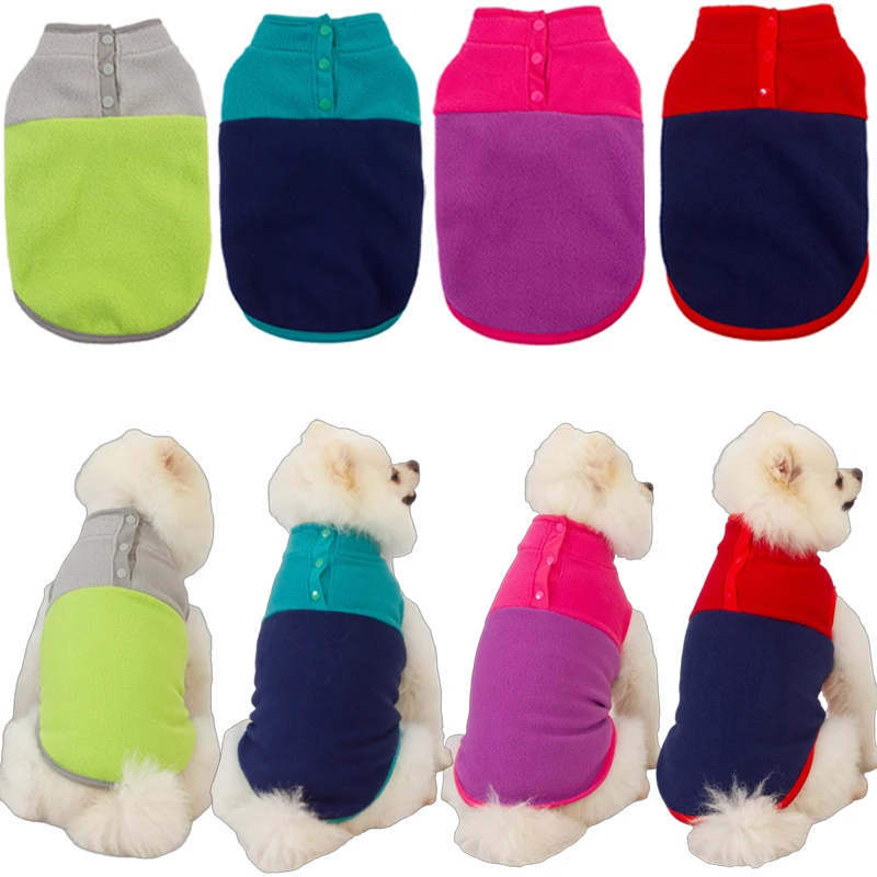 Winter Autumn Warm Fleece Vest Soft Thicken Lightweight Sweater Fleece Vest Cute Cat Pet Clothes For Small Medium Dogs dog clothes