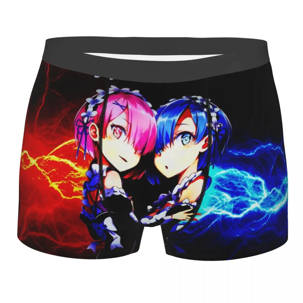 

Rem Ram Cool Re Zero Anime Natsuki Subaru Underpants Cotton Panties Man Underwear Comfortable Shorts Boxer Briefs