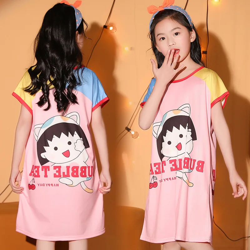 2018 새로운 패션 아이 소녀 여름 짧은 소매 코튼 드레스 2 3 4 5 6 7 8 세 어린이 디즈니