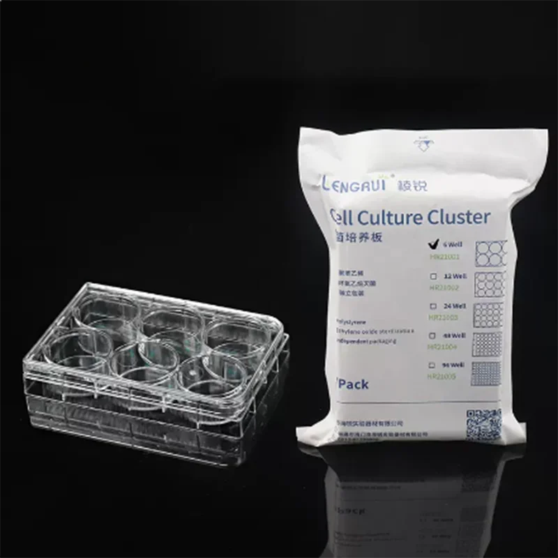 10Pcs 6/12/24/48/96 hole Flat Bottom Cell Culture Plate Bacterial Culture Plate Enzyme Label