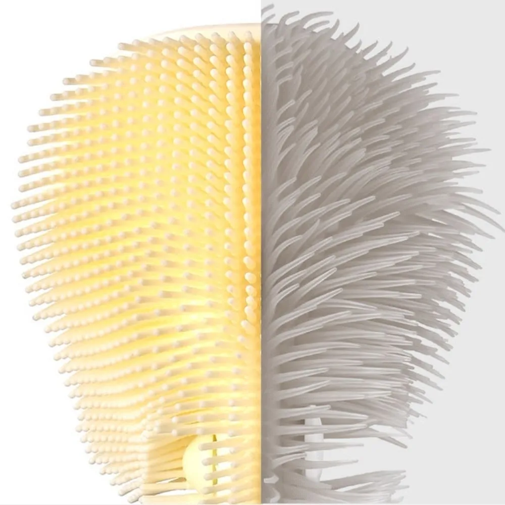 6pcs/set Multi-functional Milk Bottle Cleaning Brush Set Anti-lost Drain Bracket Baby Nipple Brush Kit Eyedropper Brush Silicone