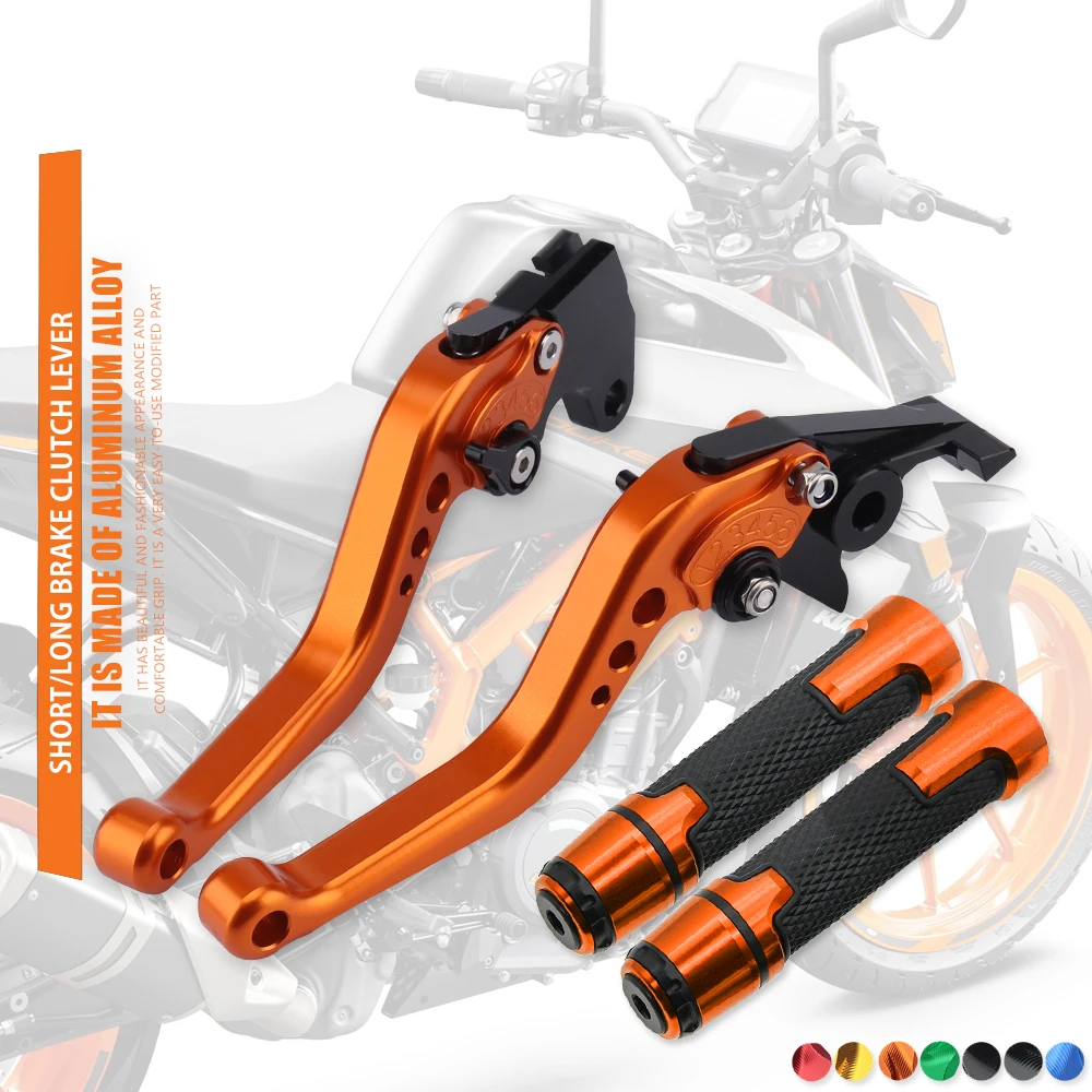 Long/Short Brake Clutch Levers Handlebar Handle Grip end For DUKE 390