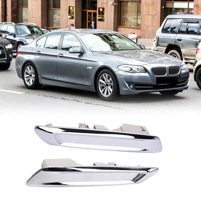 Car Front Left & Right Chrome Fender Trim Molding For-BMW F10 F11 528I 535I 51137336645 51137336646 car fender trim molding