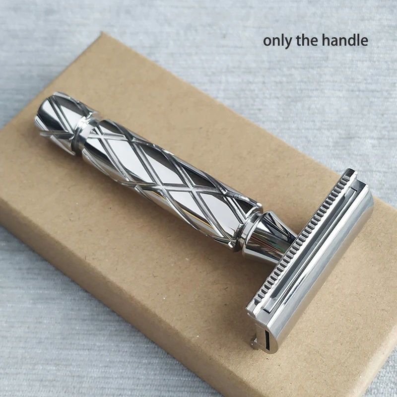Dscosmetic Spiral Titanium safety razor handle for safety razor 5
