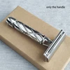Dscosmetic Spiral Titanium safety razor handle for safety razor 5