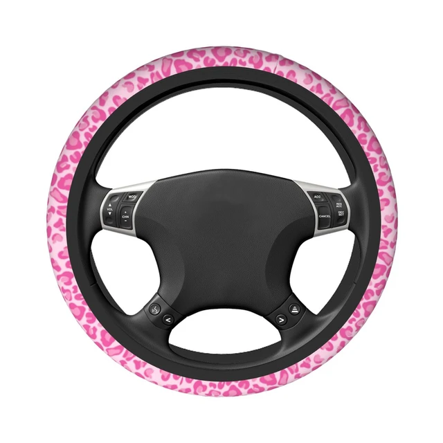 Juste de volant de voiture chat, housse de volant automatique, coordonnante  confortable, accessoires de voiture roses Kawaii - AliExpress
