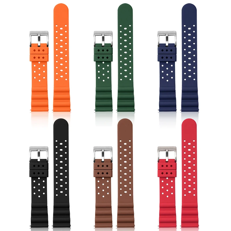 High Tensile Silicone Strap: Diving Waterproof Sports Wrist Bracelet Watch Band