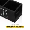 Remote Control Holder Farmhouse Remote Storage Caddy Bedside TV Controller Box Wood Media Organizer Tray for Home Bedroom Table 5