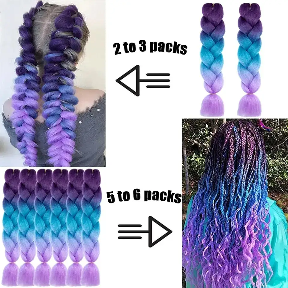 Jumbo Ombre Braiding Hair