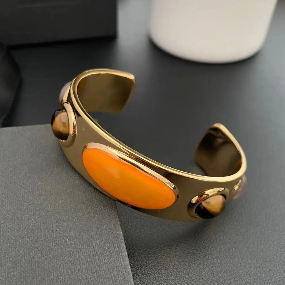 Bracelet Fashion Light Luxury Retro Opening Irregular Geometry Atmospheric Accessories Bracelets Wholesale Parures De Bijoux