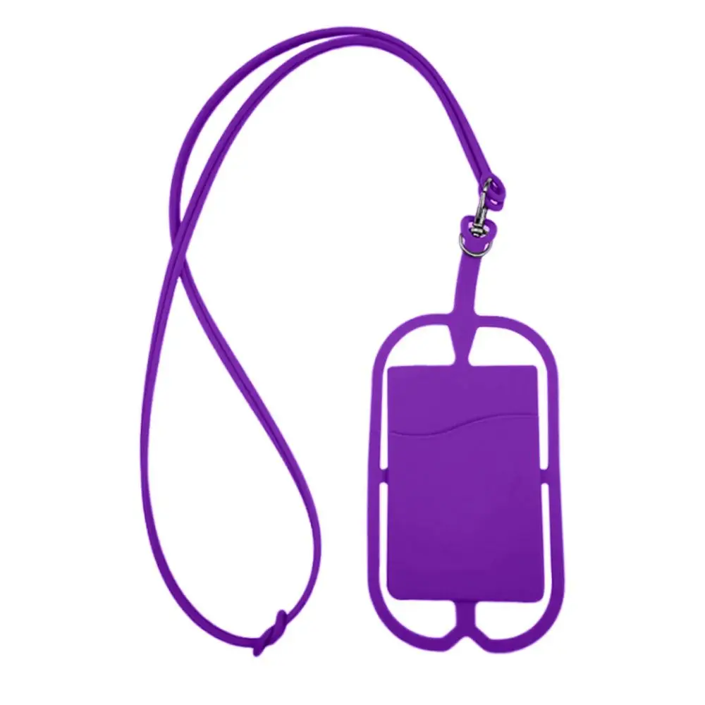 Universal Silicone Phone Lanyard Necklace with Holder and Strap