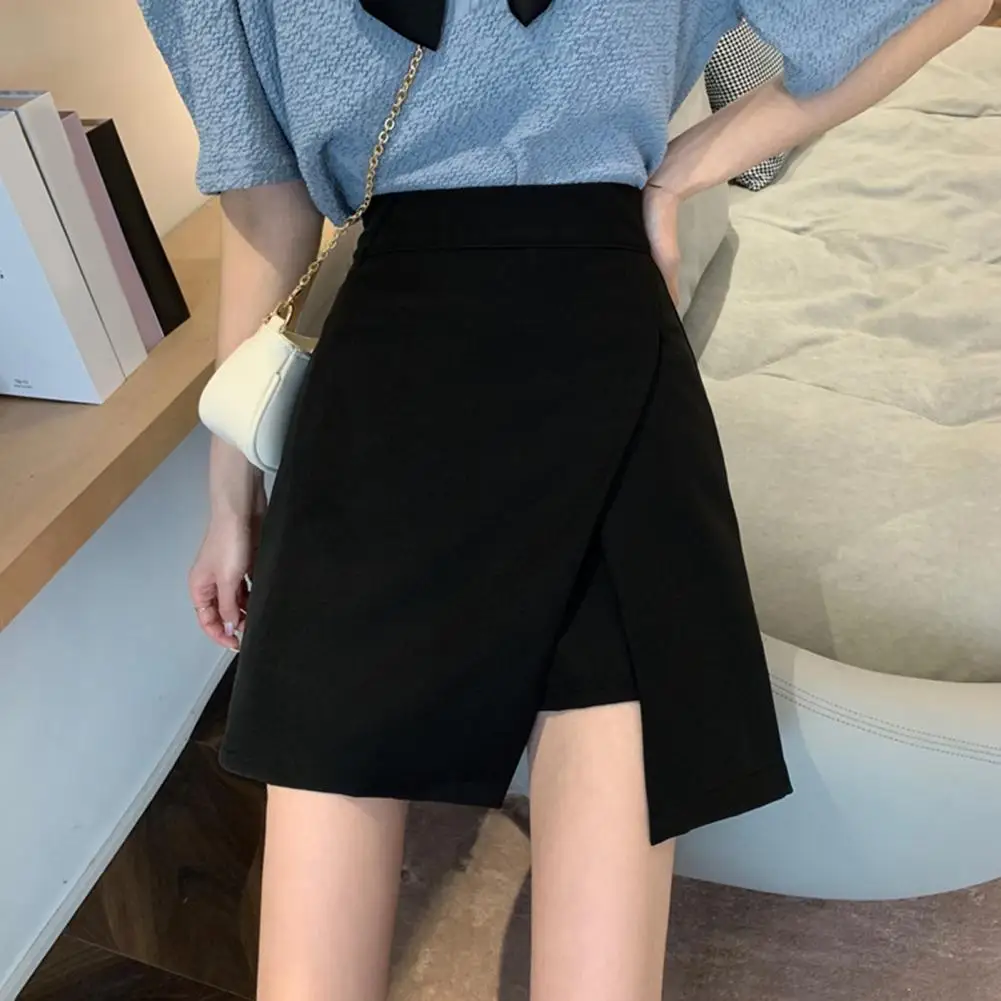 

Lady Skirt Split Women Summer Skirt Anti-expose Lining Women Summer Skirt