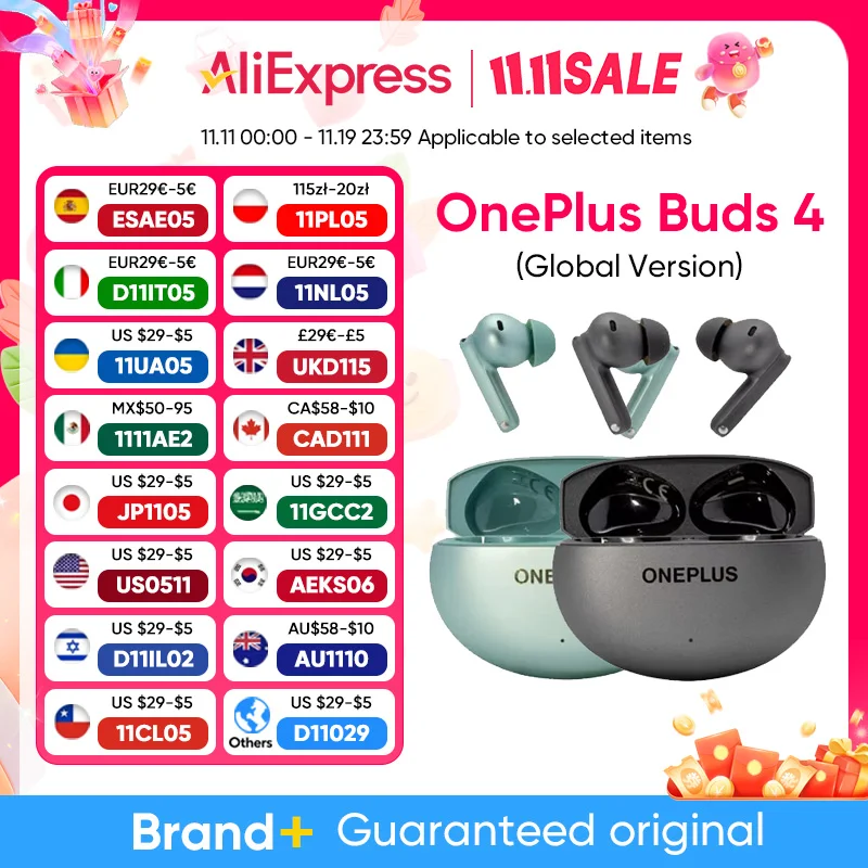 OnePlus Buds 4 グローバル版 完全ワイヤレス AI通話ノイズキャンセ