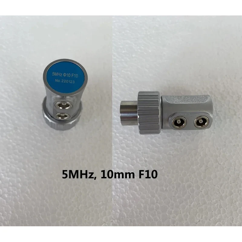 F10 10mm 1MHz/2MHz/4MHz/5MHz, Dual Straight Beam Probe Transducer