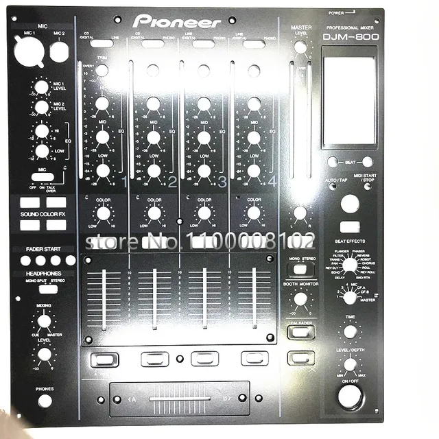 Pioneer DJM-800 ミキサーパネル DJM-800 (archived) 4-channel high-end digital mixer (black