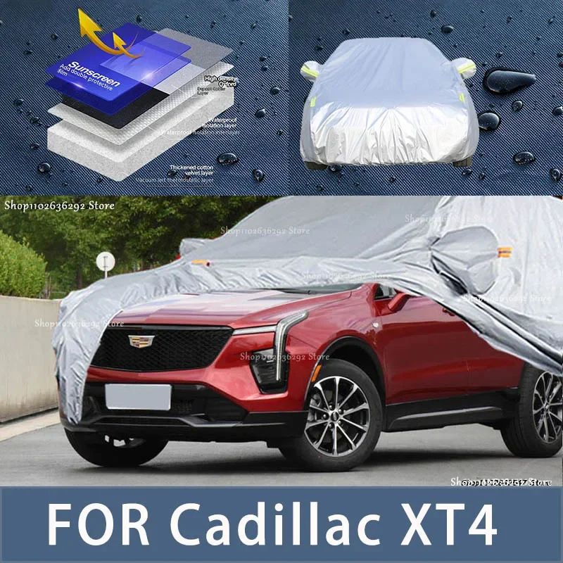 

For Cadillac XT4 Outdoor Protection Full Car Covers Snow Cover Sunshade Waterproof Dustproof Exterior Car accessories