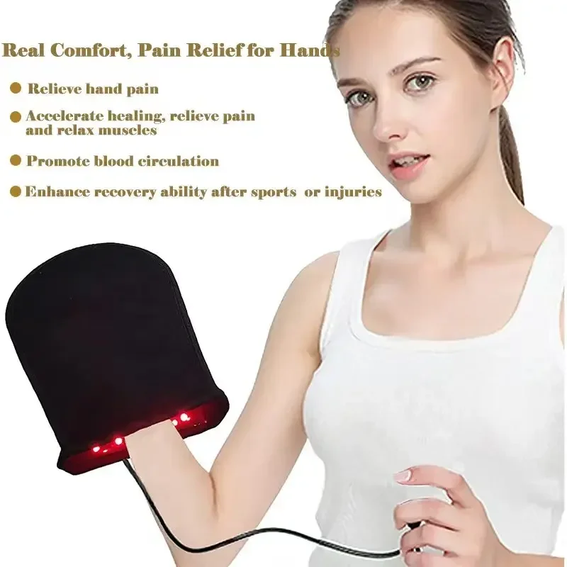 660& 850 nm Red & Infrared Light Therapy Glove