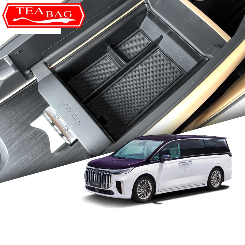 

For Voyah Dream 2021-2024 Car Styling Center Console Organizer Storage Interior Armrest Storage Box Auto Modified Accessories