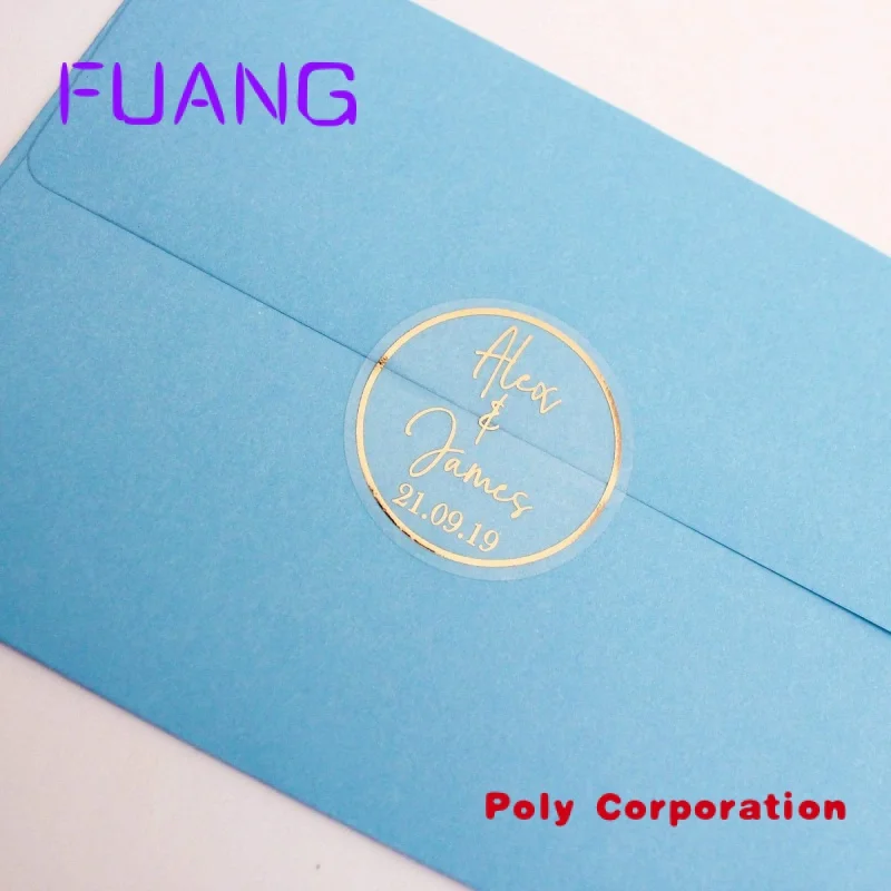 Custom Logo Printing Transparent Gold Foil Clear Vinyl Waterproof Labels -  China Clear Label and Decorative Sticker price