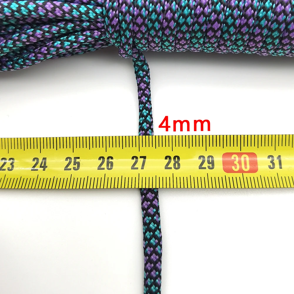 5 Meters Dia.4mm 7 stand Cores Paracord for Survival Parachute Cord Lanyard Camping Climbing Camping Rope Hiking Clothesline paracord rope