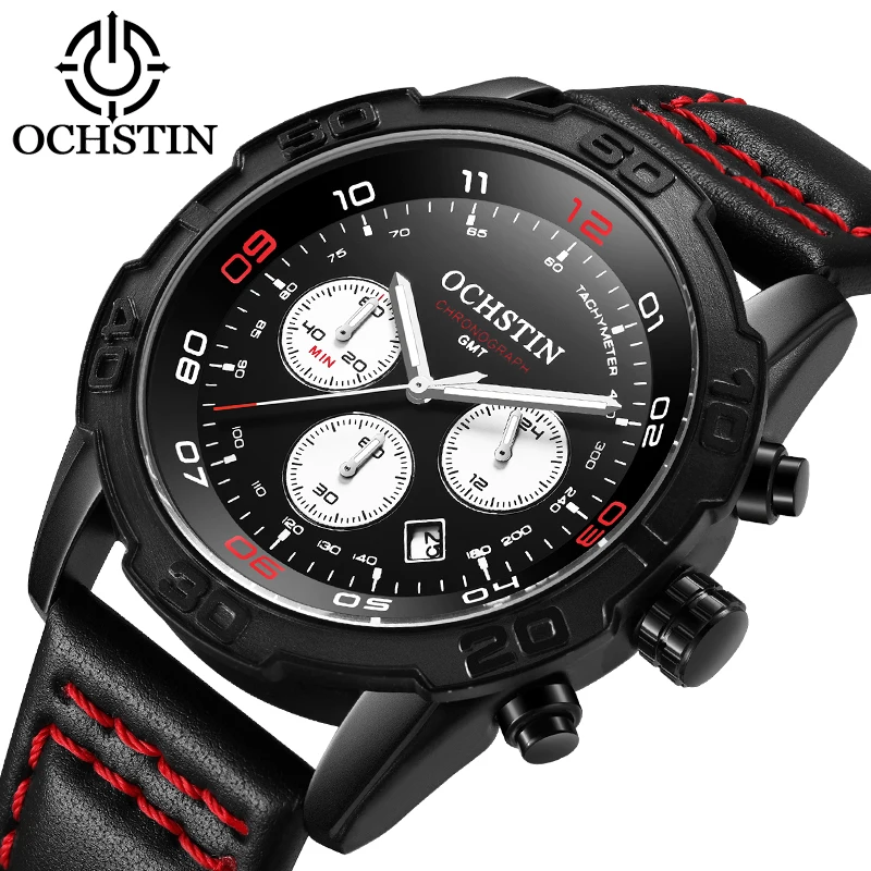 Ochstin original brand pilot series fashion watches multi-functional quartz movement men's quartz watch