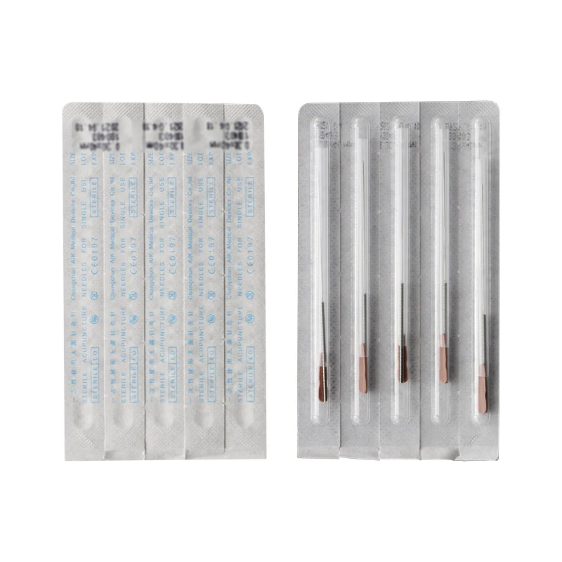 100pcs Disposable Acupuncture Needle Acupuncture Needles edged with guide tube disposable acupuncture needles each one tube
