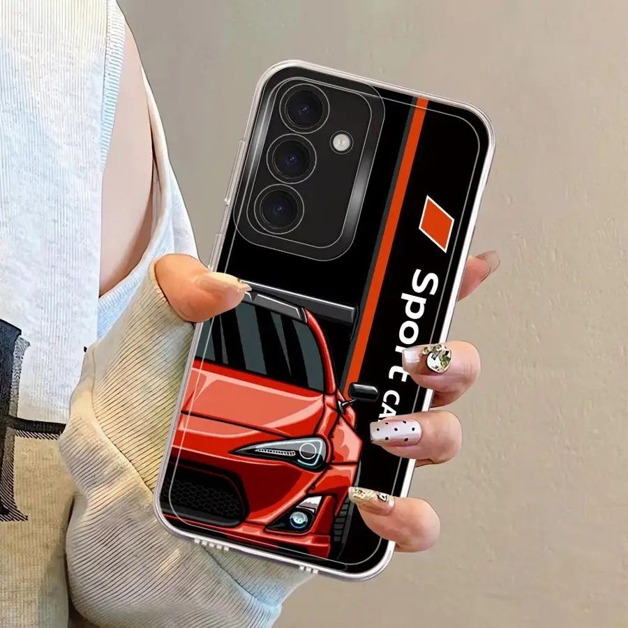 Soft Cover Phone Case with Sport Car Design