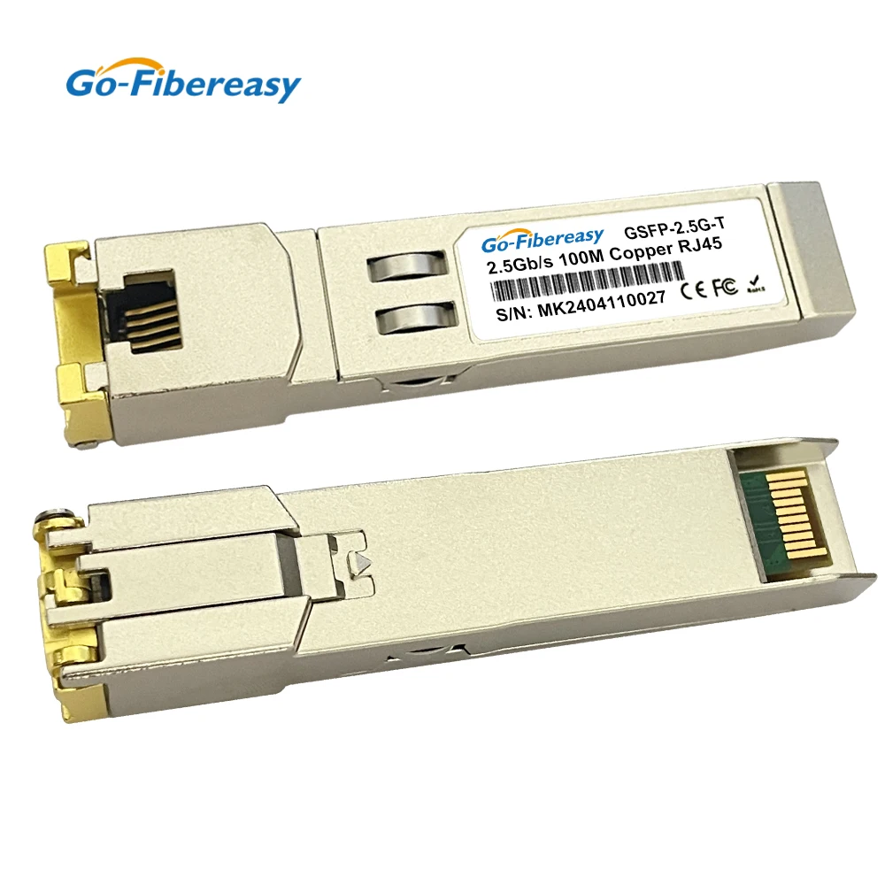 2.5Gb RJ45 SFP Module 2.5Gbase-TX 100m Copper RJ45 Connector For Mikrotik TP-Link Netgear Dell...Ethernet Switch/Fiber Equipment sfp 10g transceiver module