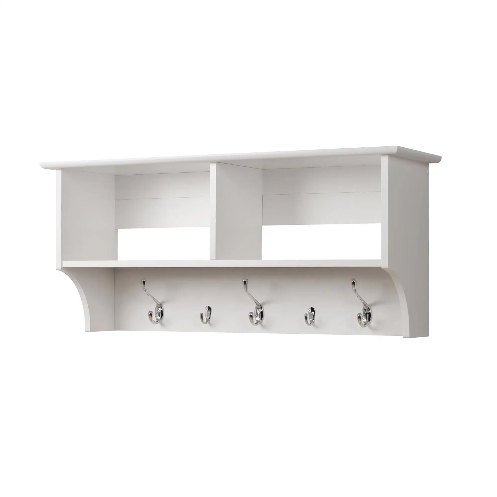 

Prepac Wood Floating Shelf, White shelf closet organizer