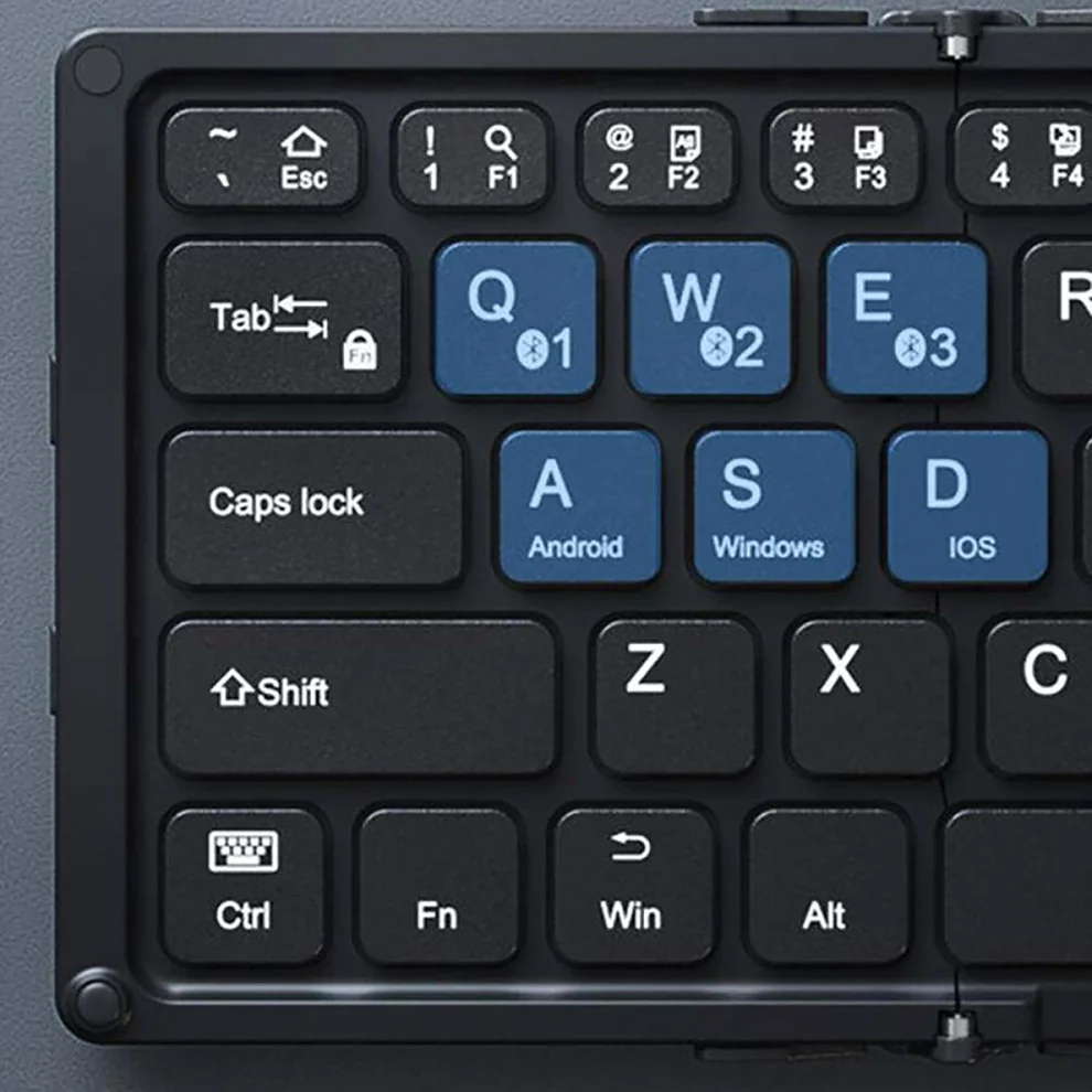 Missgoal-teclado Dobrável sem Fios Recarregável com Touchpad Multi-dispositivos Bluetooth para Ios e Android - Imagem 2