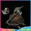 New 7cm World of Warcraft Weapon Keychain Shadowmourne Axe Azeroth Game Peripheral Metal Model Keychain Ornament Craft Gift Toys 1