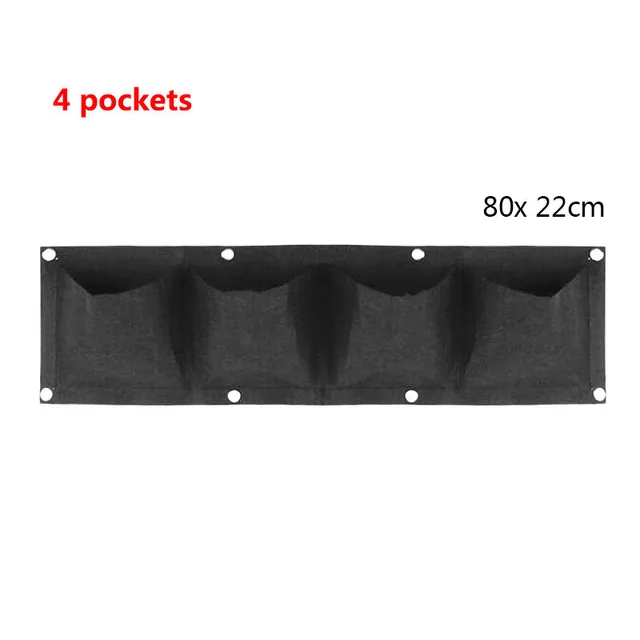 4 Zsebek Fali Függő Ültetési Táskák Kertészeti Virágok Növény Termesztése Edény Ültetvényes Zöldségek Faltáska Otthoni Ellátáskert Szerszám - Image 2