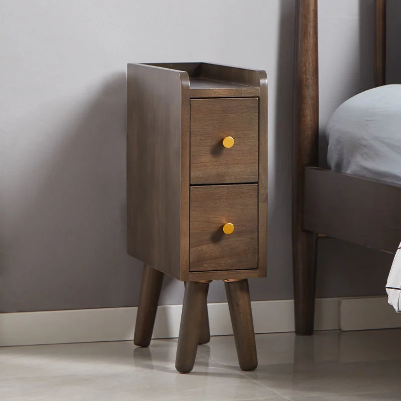 SolidWoodUltraNarrowNightTableMiniContractedCreviceBedside