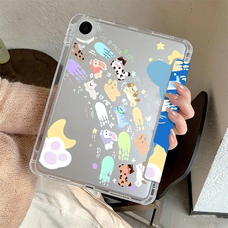 Enhanced Crystal Clear Foldable Tablet Case