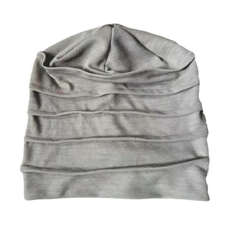 New Women Slouch Beanie Chemo Cap Solid Color Bonnet Inner Hijabs Cap Muslim Head Wraps Femme Wrap Head Elastic Turban Hat