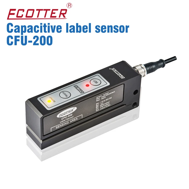 ECOTTER CFU-200 High Speed Frequency Accuracy Transparent Gold Stamping Label Self-learning Capacitive Sensor