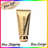 30ml Vegan Makeup Foundation Private Label Waterproof Full Coverage Foundation Concealer Custom Logo Wholesale Gold Tube 1