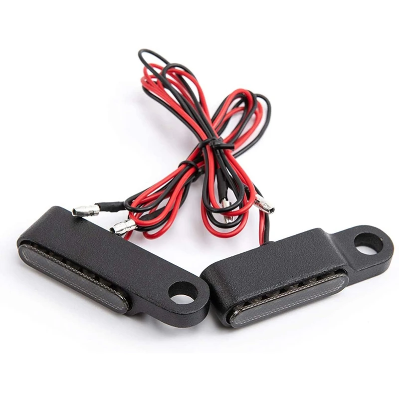 Mini Indicatore Di Direzione Per Moto Led Indicatore Lampeggiante Lampeggiante Lampeggiante Per Moto Scooter Cafe Race (Nero)