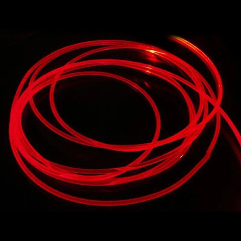 Fiber Optic Cable 1M PMMA Side Glow 1.5mm 2mm 3mm Diameter For Car LED Optic Light Starry Sky
