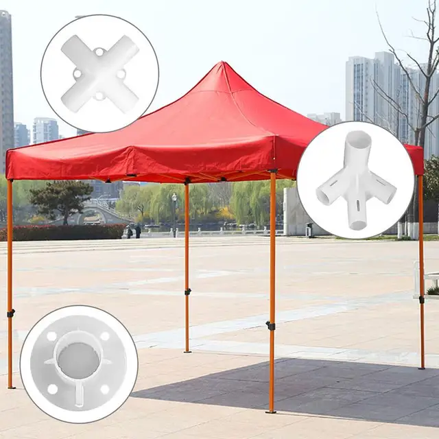 Canopy Connectors Láb Sarokközpont Sátra Keret Támogató Kiegészítők Telepítéséhez Kültéri Parti Teraszos Lombkorona Sátor - Image 3