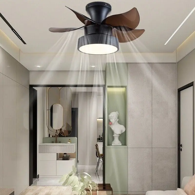 

Modern Ceiling Fan With Light LED Flush Mount Remote Lamp 23" Dimmable Acrylic Chandelier Home Decor Lighting Fixture