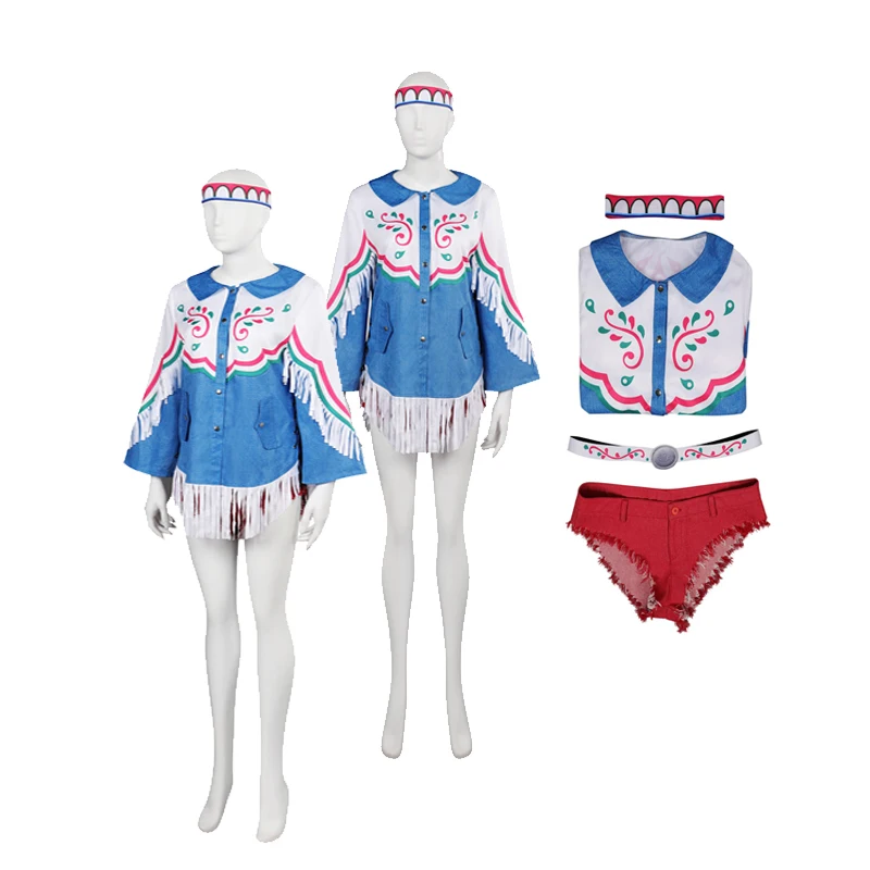 

Anime Game SF6 Lily Cosplay Costume Jacket Shorts Uniform Outfit Fantasia Women Girls Halloween Carnival Party Disguise Suit