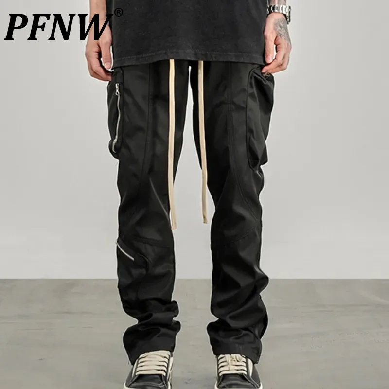 

PFNW Spring Summer Men's Three-dimensional Functional Cargo Pants Pockets Zippers Slit Fashion Techwear Sports Trousers 12A9831