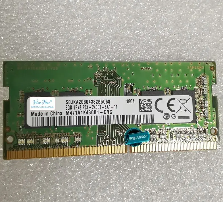 KINGSTON 8G 1Rx8 PC4 2400T SA1 11 (KMKYF9 MIB S18338G5CP