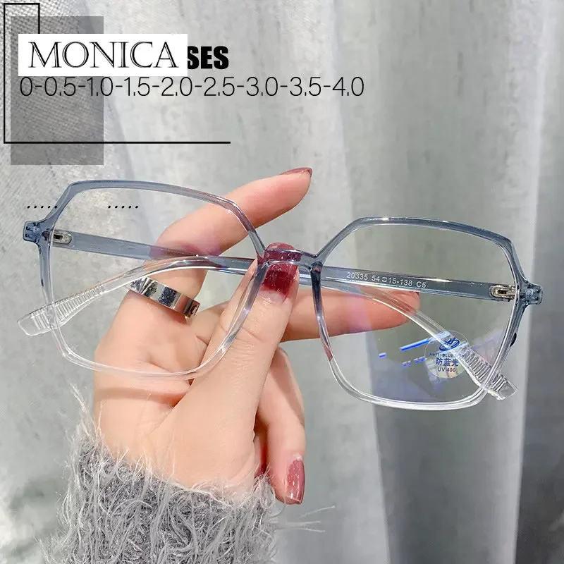 Gafas para miopía con luz azul, anteojos para ordenador, Vintage, montura  grande, a la moda, bloqueo de luz azul, novedad de 2024